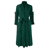 Unique One Size Pleated Elegant Retro Maxi Dress - FashionByTeresa